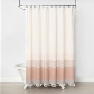 Hearth & hand ombré colorblock shower curtain